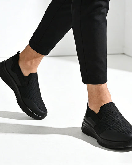 Pantofi sport de barbati din material textil, B4076 - Negru