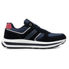 Pantofi sport de barbati,Cu insertii de plasa,B4004,Albastru inchis