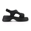Sandale de dama,Cu platforma,Din Piele Ecologica,SA76,Negru