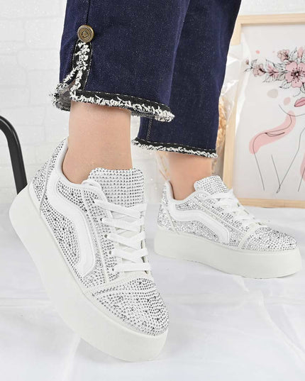 Pantofi Sport De Dama din Piele ecologica, D1479 - Negru