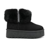 Cizme de dama,tip Ugg,Din Piele ecologica,imblanite,CD1040,Negru