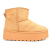 Cizme de dama,tip Ugg,Din Piele ecologica,imblanite,CD1041,Camel