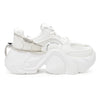 Pantofi sport de dama,Cu insertii de plasa,D1323,Alb