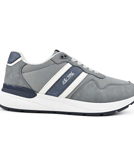 Pantofi sport de barbati din piele ecologica, B4069 - Albastru deschis