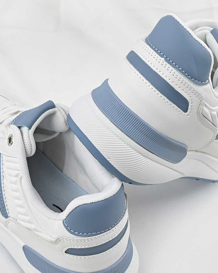 Pantofi sport de barbati din piele ecologica, B4070 - Alb