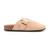 Papuci Casual De Dama,Din piele intoarsa ecologica,SA48,Kaki