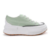 Tenisi de dama cu Flatform de panza 1248,Verde