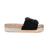 Papuci Casual De Dama,Din piele intoarsa ecologica,SA43,Negru