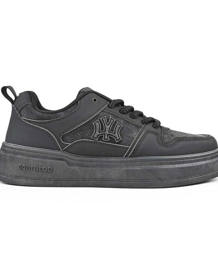 Pantofi sport de barbati din piele ecologica, B4067 - Negru