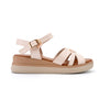 Sandale de dama,Cu platforma,Din Piele Ecologica,SA84,Bej