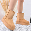 Cizme de dama,tip Ugg,Din Piele ecologica,imblanite,CD1042,Camel