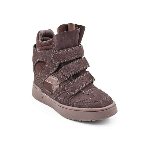 Pantofi Sport De Dama,Cu platforma,Din Piele ecologica intoarsa,D1512,Maro