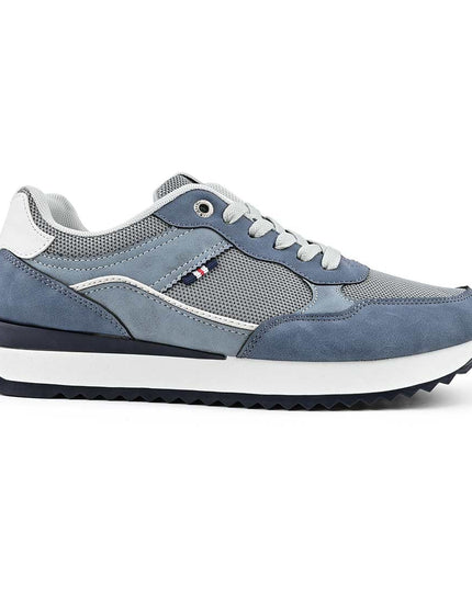 Pantofi sport de barbati cu inseretii din plasa, B4057 - Albastru Deschis
