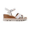 Sandale de Dama,Cu platforma,Din Piele Ecologica,SA95,Alb
