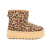 Cizme de dama,tip Ugg,Din piele ecologica intoarsa,imblanite,CD1015,Leopard