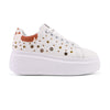 Pantofi Sport De Dama,Cu platforma,Din piele ecologica,D1419,Alb