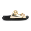Papuci Casual De Dama,Din piele ecologica,SP115,Auriu