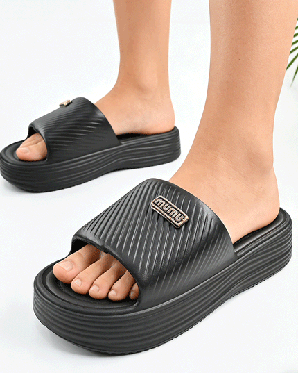 Papuci de Dama din spuma, PD1095 - Negru