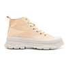 Pantofi Sport Inalti De Dama,Material Textil,D1361,Bej