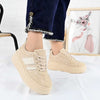 Pantofi Sport De Dama,Din Piele ecologica,D1482,Bej