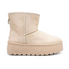 Cizme de dama,tip Ugg,Din piele ecologica intoarsa,imblanite,CD1015,Bej
