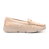 Pantofi casual de dama,Usor,Din piele ecologica,Cu Brant din piele Naturala,P1263,Champagne