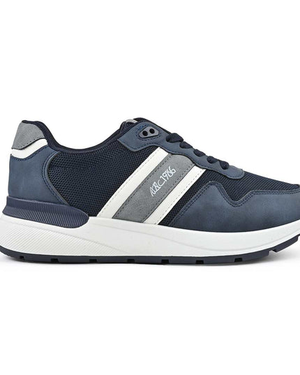 Pantofi sport de barbati din piele ecologica, B4069 - Albastru inchis