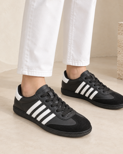 Pantofi sport de dama,D1303,Din piele ecologica,Negru
