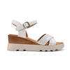 Sandale de Dama,Cu platforma,Din Piele Ecologica,SA94,Alb