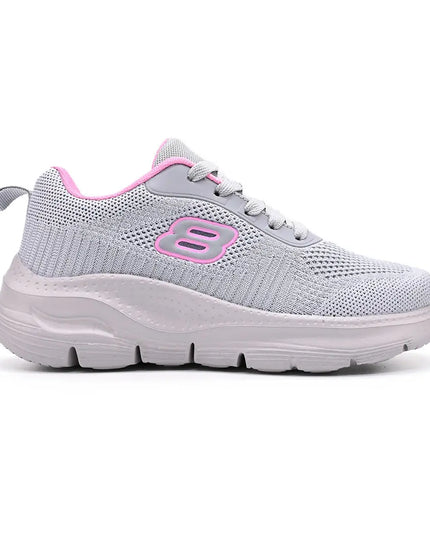 Pantofi sport De dama din material Textil - D1398.Gri