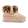 Cizme de dama,tip Ugg,Din piele ecologica intoarsa,imblanite,CD1053,Kaki