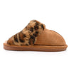 Papuci de Dama,in Piele Ecologica Intoarsa, Imblaniti,PD1054,Camel