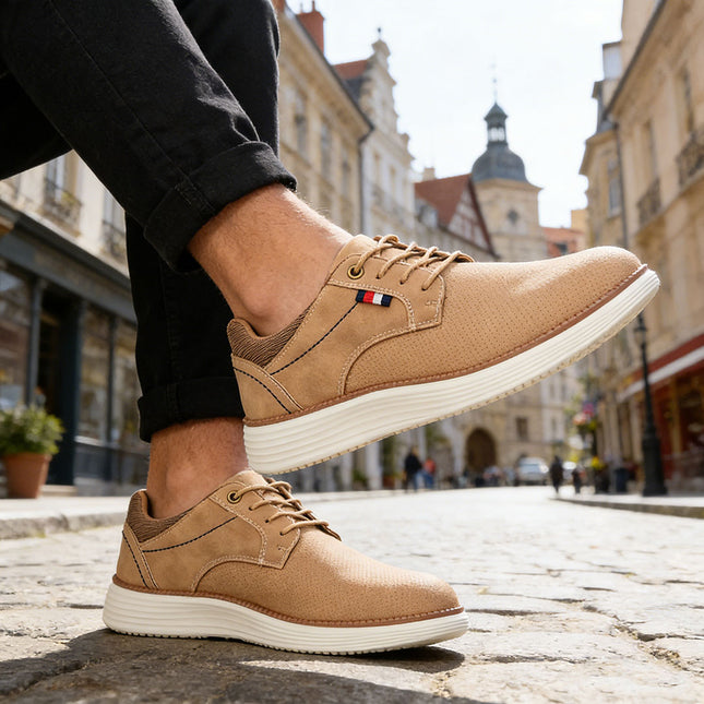 Pantofi casual de barbati,Din material denim,1299,Kaki