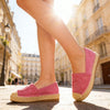 Espadrile de dama,Din material Textil,TD1281,Roz