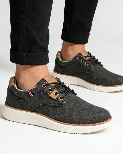 Pantofi casual de barbati,Din material denim,1298,Negru OEM