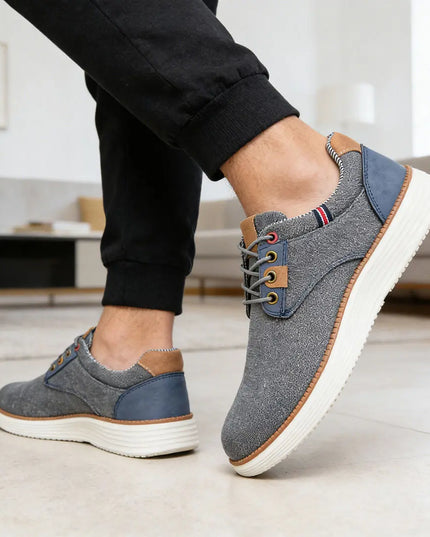Pantofi casual de barbati,Din material denim,1298,Albastru OEM