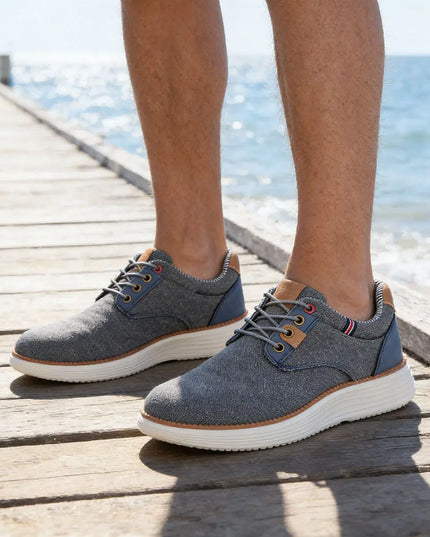 Pantofi casual de barbati,Din material denim,1298,Albastru OEM