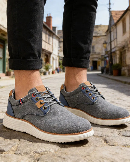 Pantofi casual de barbati,Din material denim,1298,Albastru OEM