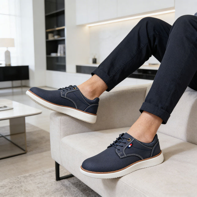 Pantofi casual de barbati,Din material denim,1299,Albastru