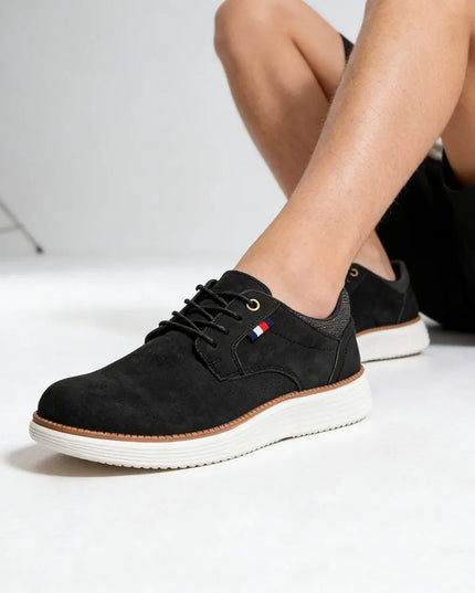 Pantofi casual de barbati,Din material denim,1299,Negru OEM