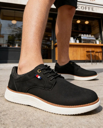 Pantofi casual de barbati,Din material denim,1299,Negru OEM