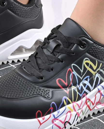 Pantofi Sport De Dama,Din Piele Ecologica,D1430.Negru