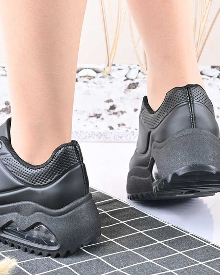 Pantofi Sport De Dama,Din Piele Ecologica,D1429.Negru