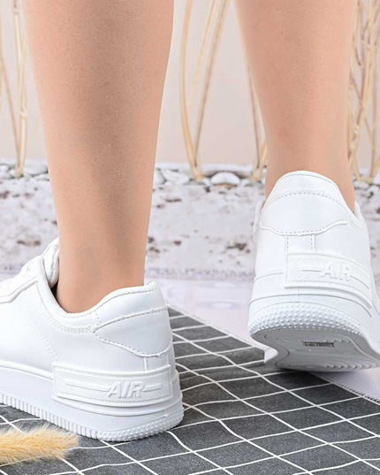 Pantofi Sport De Dama,Din piele ecologica,D1423,Alb