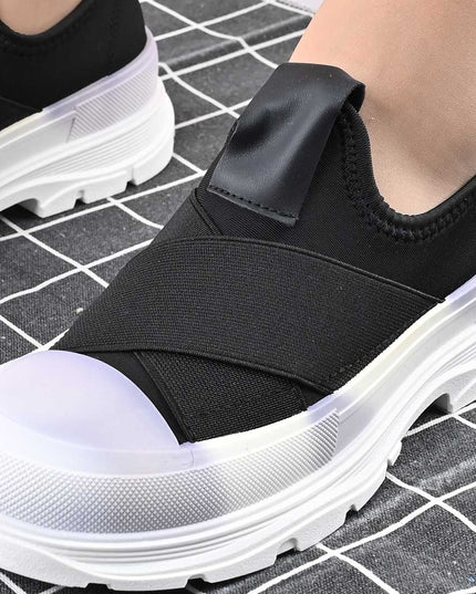 Pantofi Sport De Dama,Din Material Textil,D1427,Negru