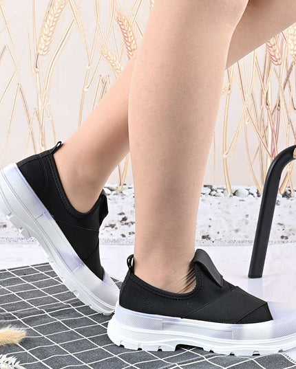 Pantofi Sport De Dama,Din Material Textil,D1427,Negru