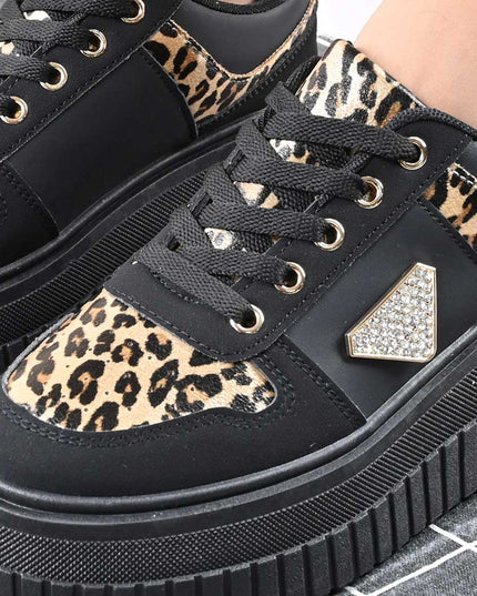 Pantofi Sport De Dama,Din Piele Ecologica,D1431,Negru
