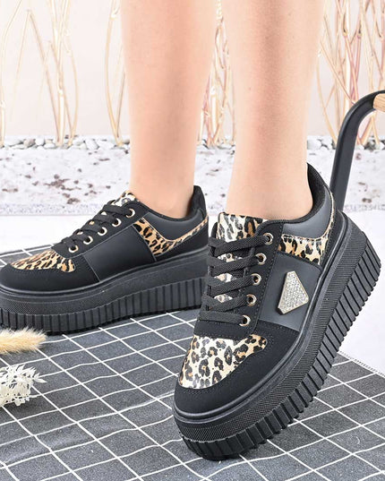 Pantofi Sport De Dama,Din Piele Ecologica,D1431,Negru