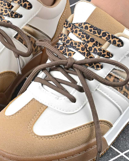 Pantofi sport de dama,Din piele Ecologica Intoarsa,D1426,Bej