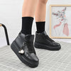 Pantofi Sport De Dama,Cu Platforma,cu acesoriu detasabil ,D1443,Negru